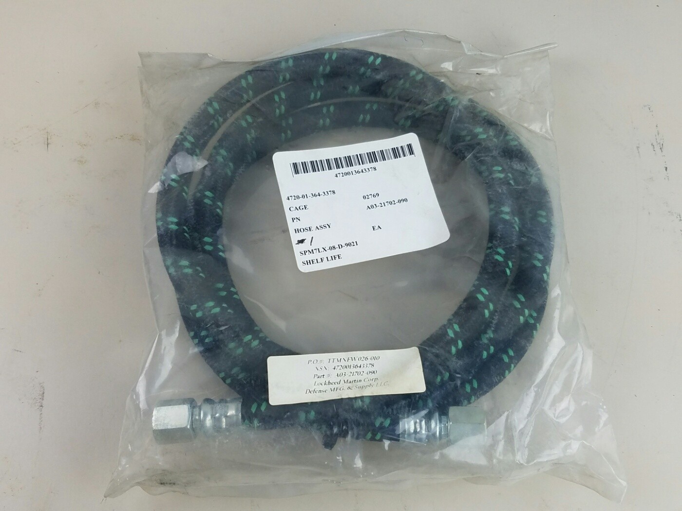 Military 3' M-915 Hose 4720-01-364-3378