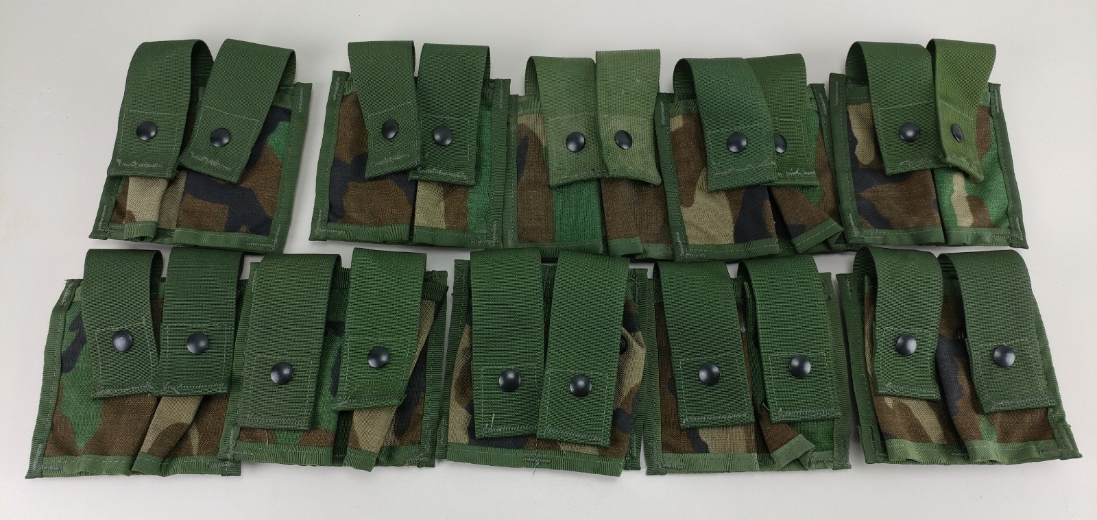 10 NEW MOLLE Woodland Camo 40MM Pyrotechnic Pocket Double Pouch