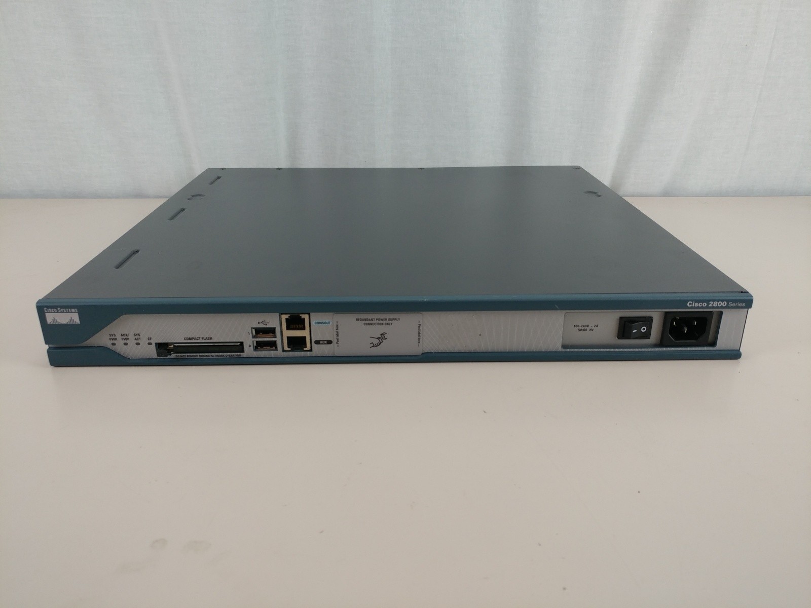 Cisco 2800 Series 2811 Router 2 X WIC 1DSU-T1 V2 & 128MB Flash