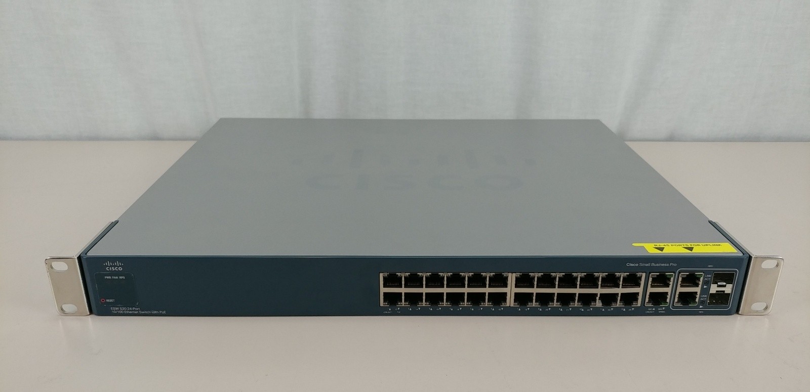 Cisco ESW-520-24P-K9 24 Port 10/100 Ethernet Switch w/ PoE Tested 