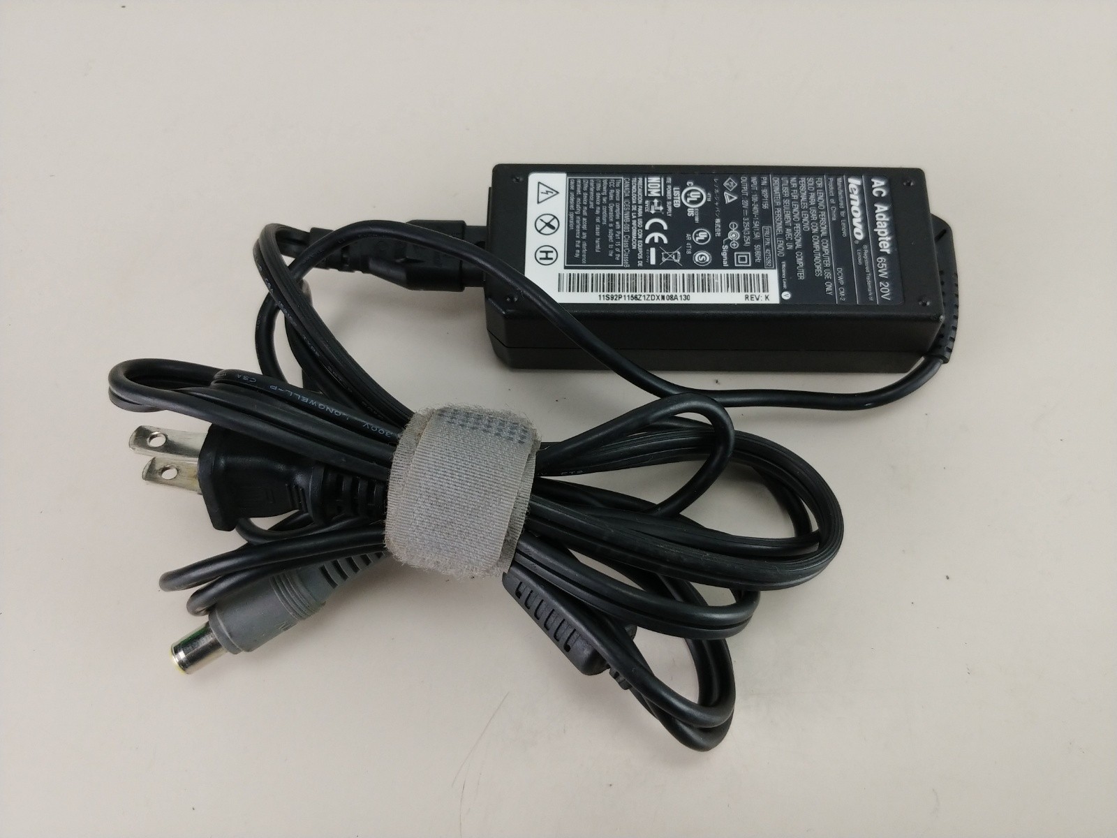 Genuine Lenovo Thinkpad X100e T410 T420 T510 65W 20V AC Adapter 