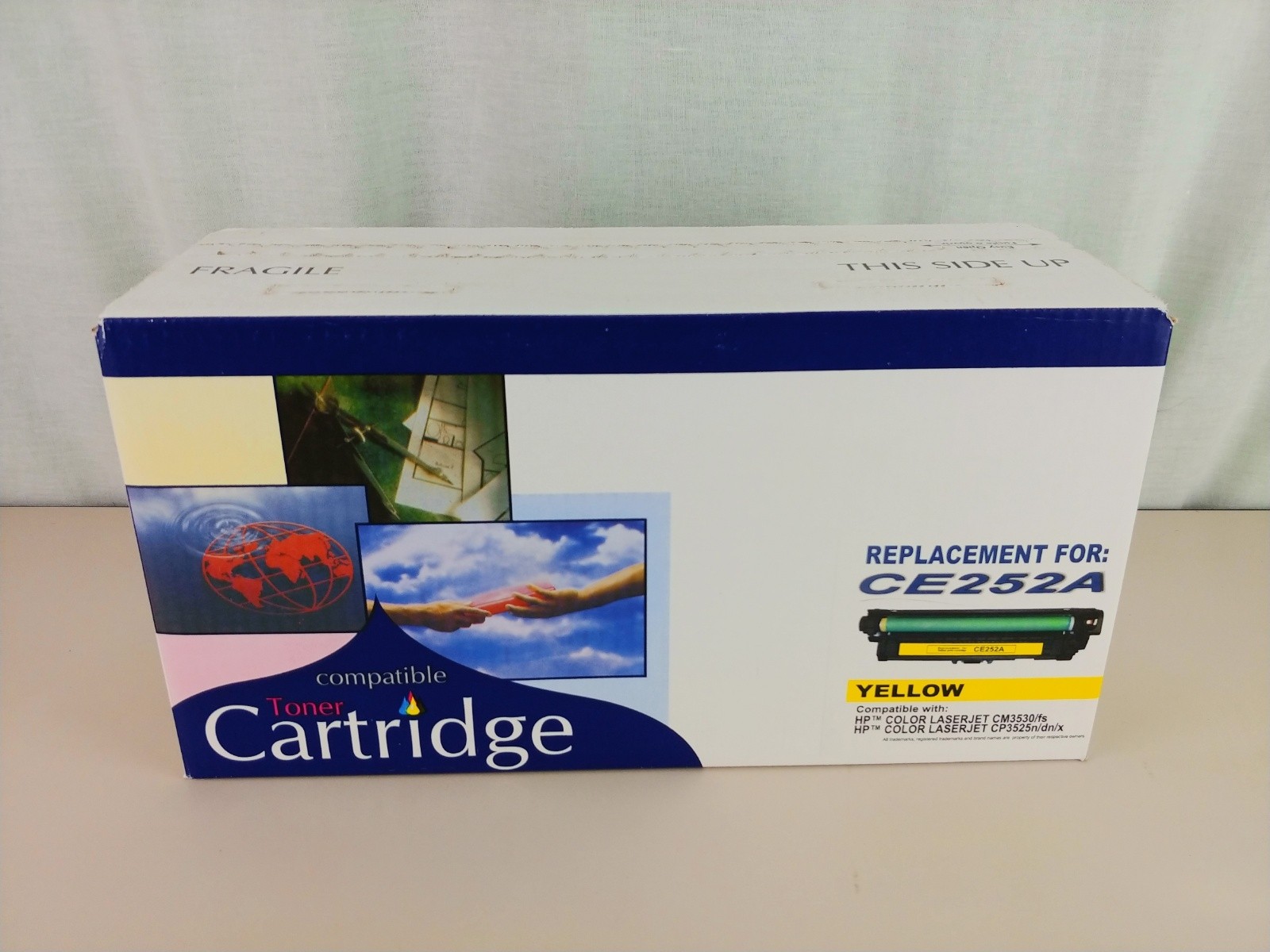 Compatible HP CE252A YELLOW TONER CARTRIDGE LASERJET CP3525 CM3530 mfp NEW