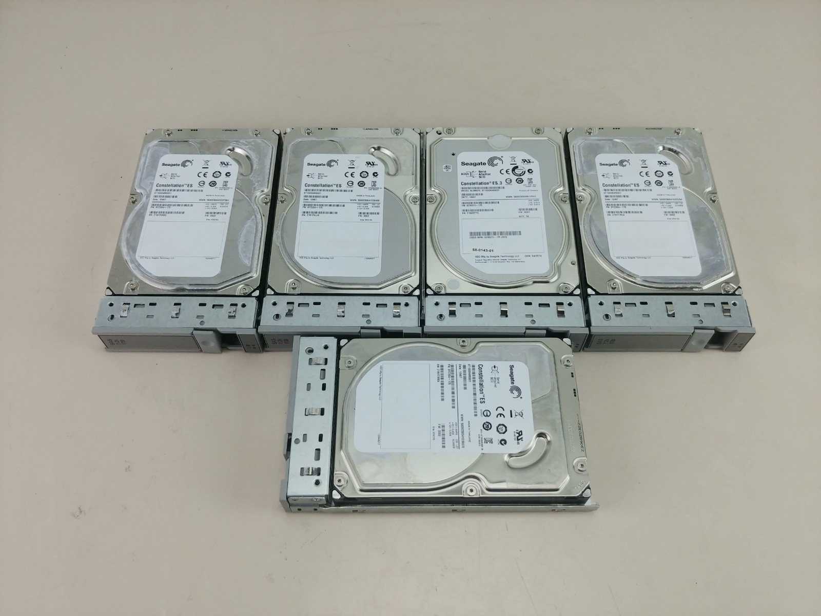 5 Seagate Constellation ES 1TB 7.2K SAS Hard Drives