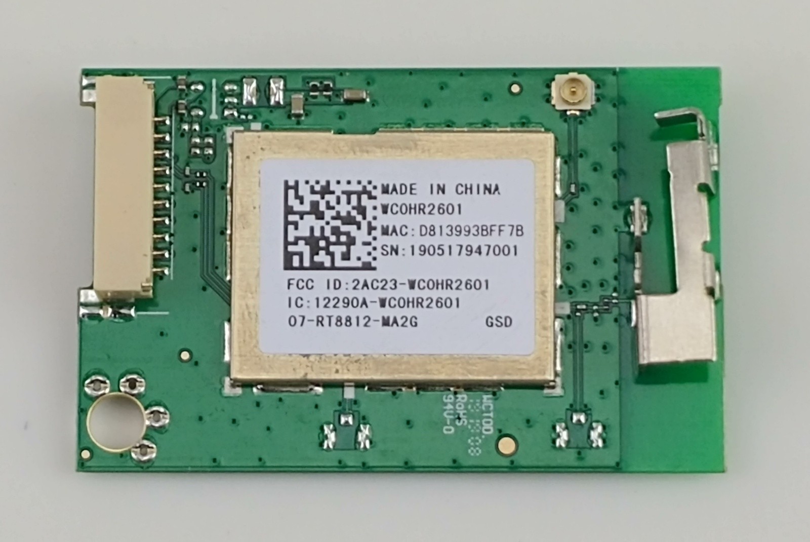 TCL WC0HR2601 WIFI Module Board for 43S421 TV