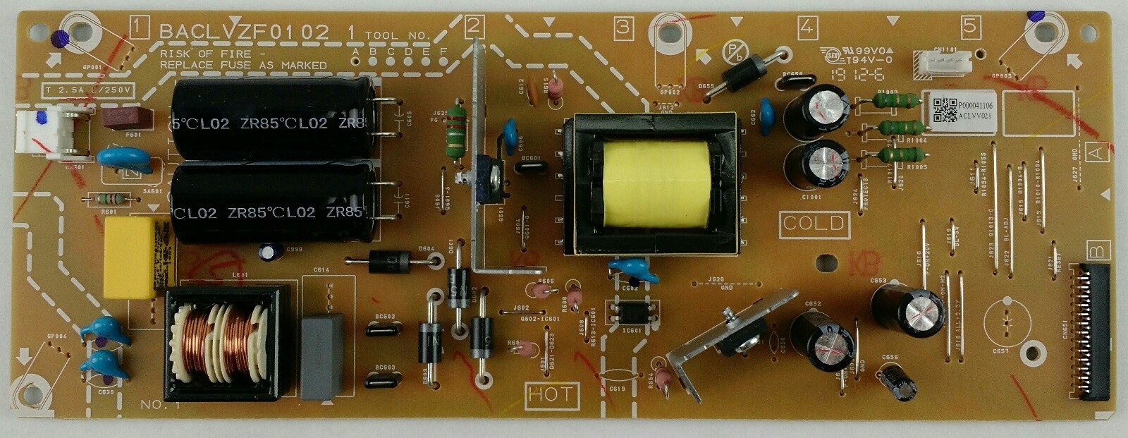 Philips BACLVZF0102 Power Board for 43PFL5604/F7 TV