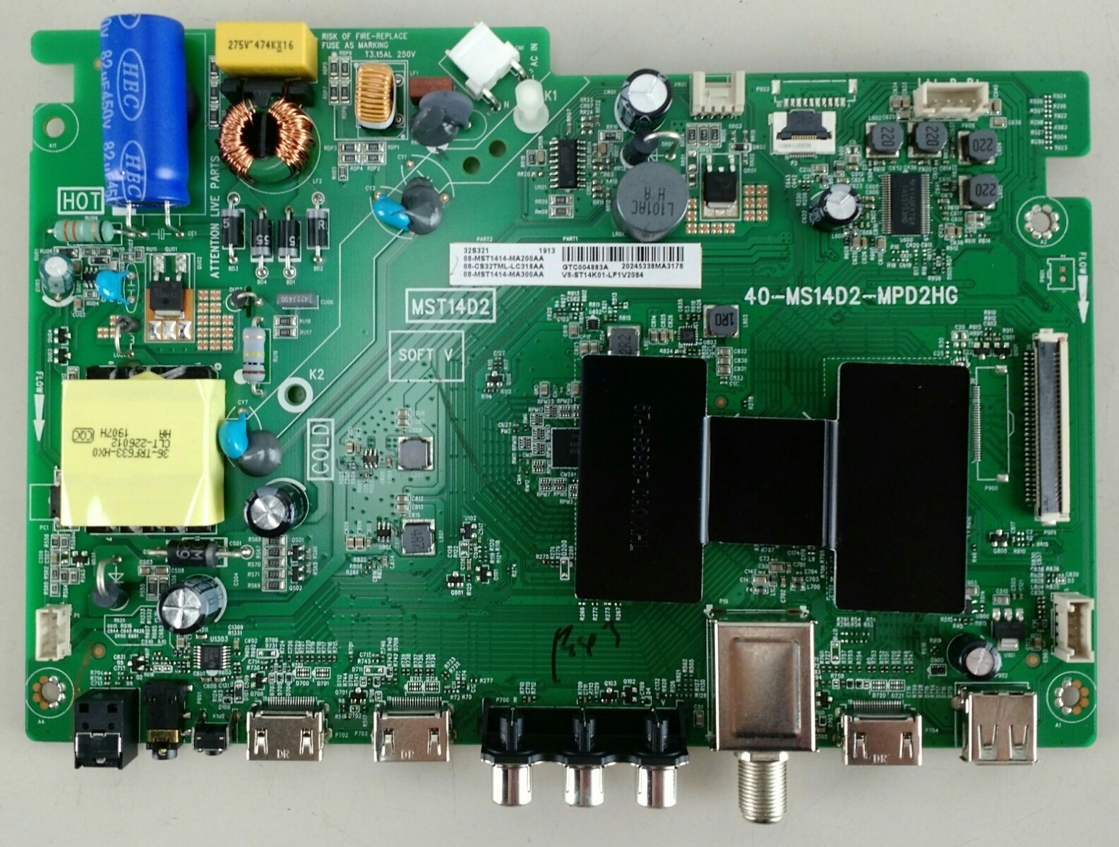 TCL 40-MS14D2-MPD2HG Main Board for 32S321LFAA Roku TV