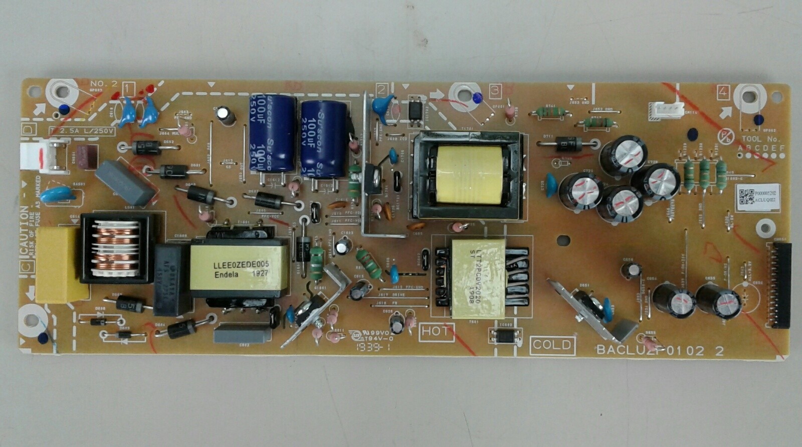 Philips BACLUZF0102-2 Power Board for 50PFL5604/F7 TV