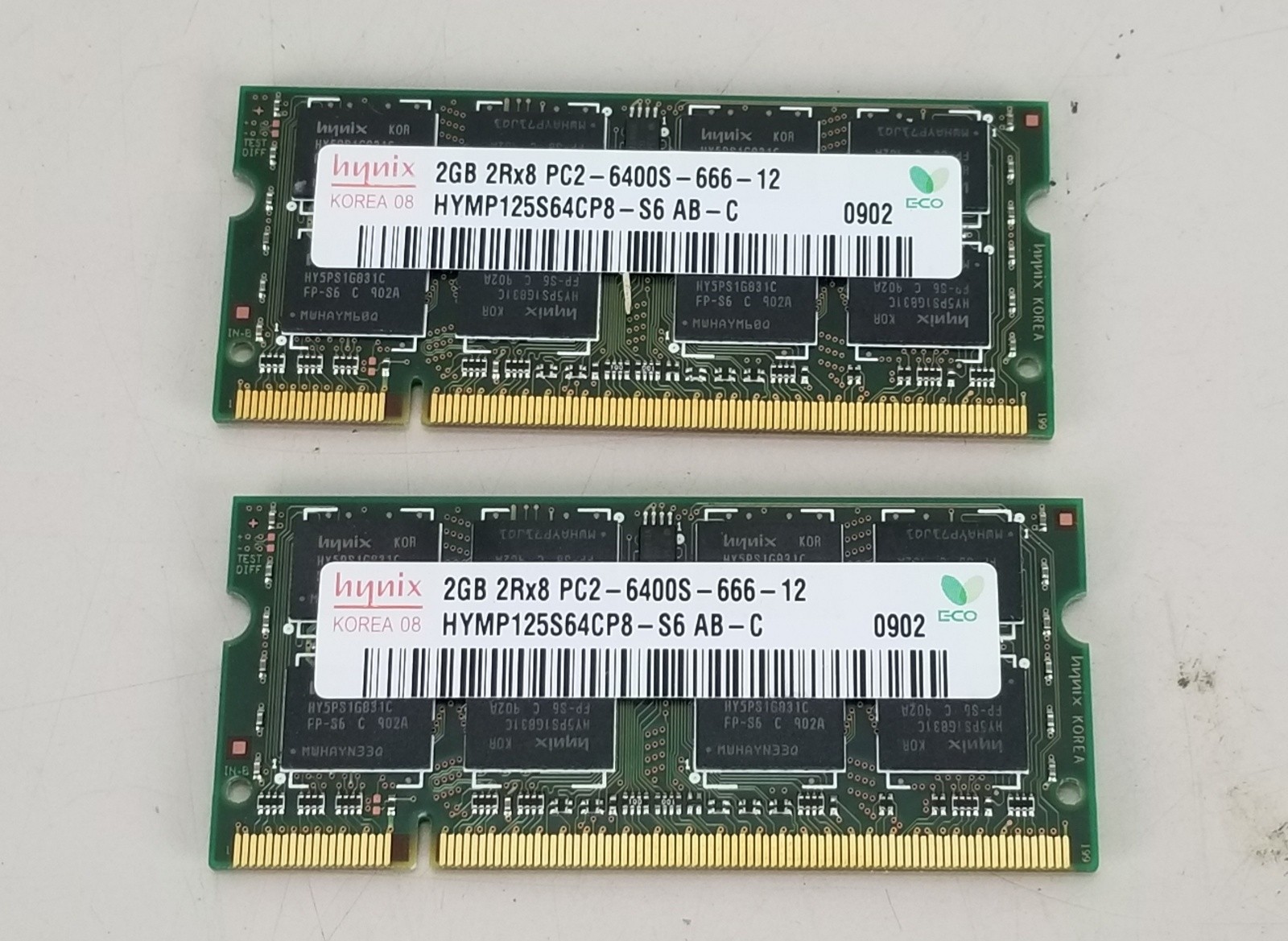 Hynix 4GB (2x2gb) PC2-6400S DDR2 800MHZ LAPTOP MEMORY RAM 