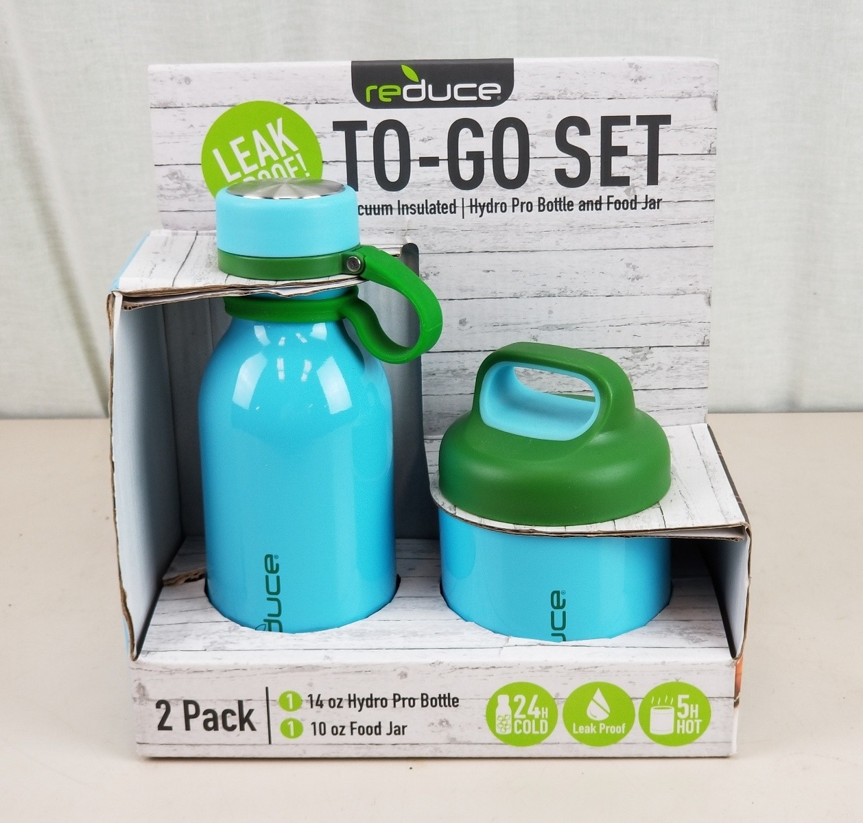 Reduce To Go Set 14oz Hydro Pro Water Bottle 10oz Hot/Cold Thermos