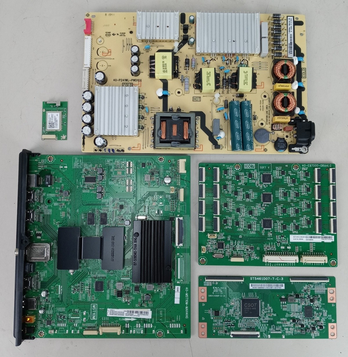 TCL Board Repair Set (Main,Power,T-con,LED,WiFi) for 55R613 TV 