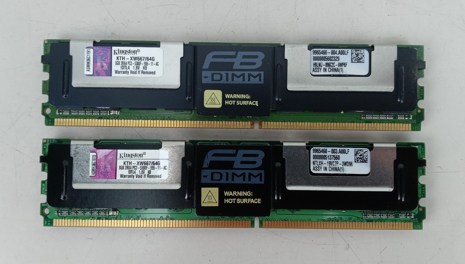 Kingston KTH-XW66764G 16Gb (2x8Gb) PC2-5300F Server Memory - Tested