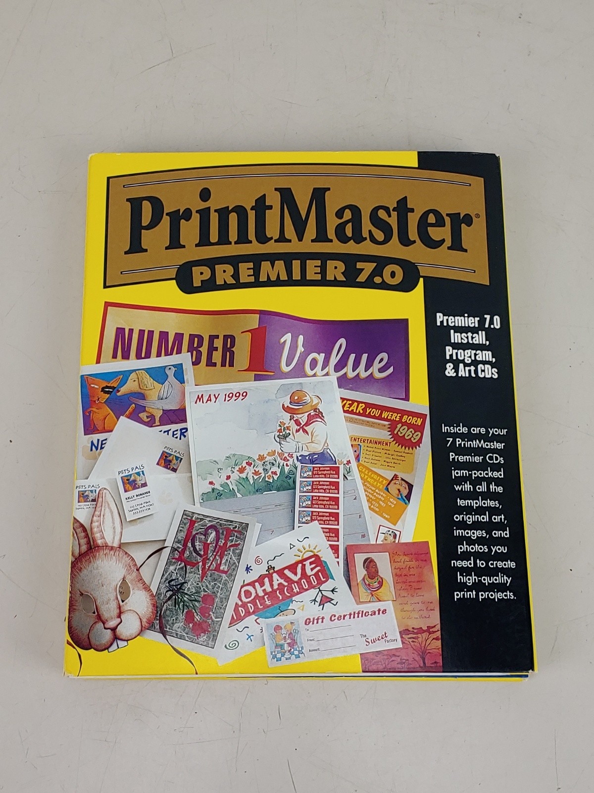 Printmaster Premier 7.0 Mindscape 7 CD's and Users Guide