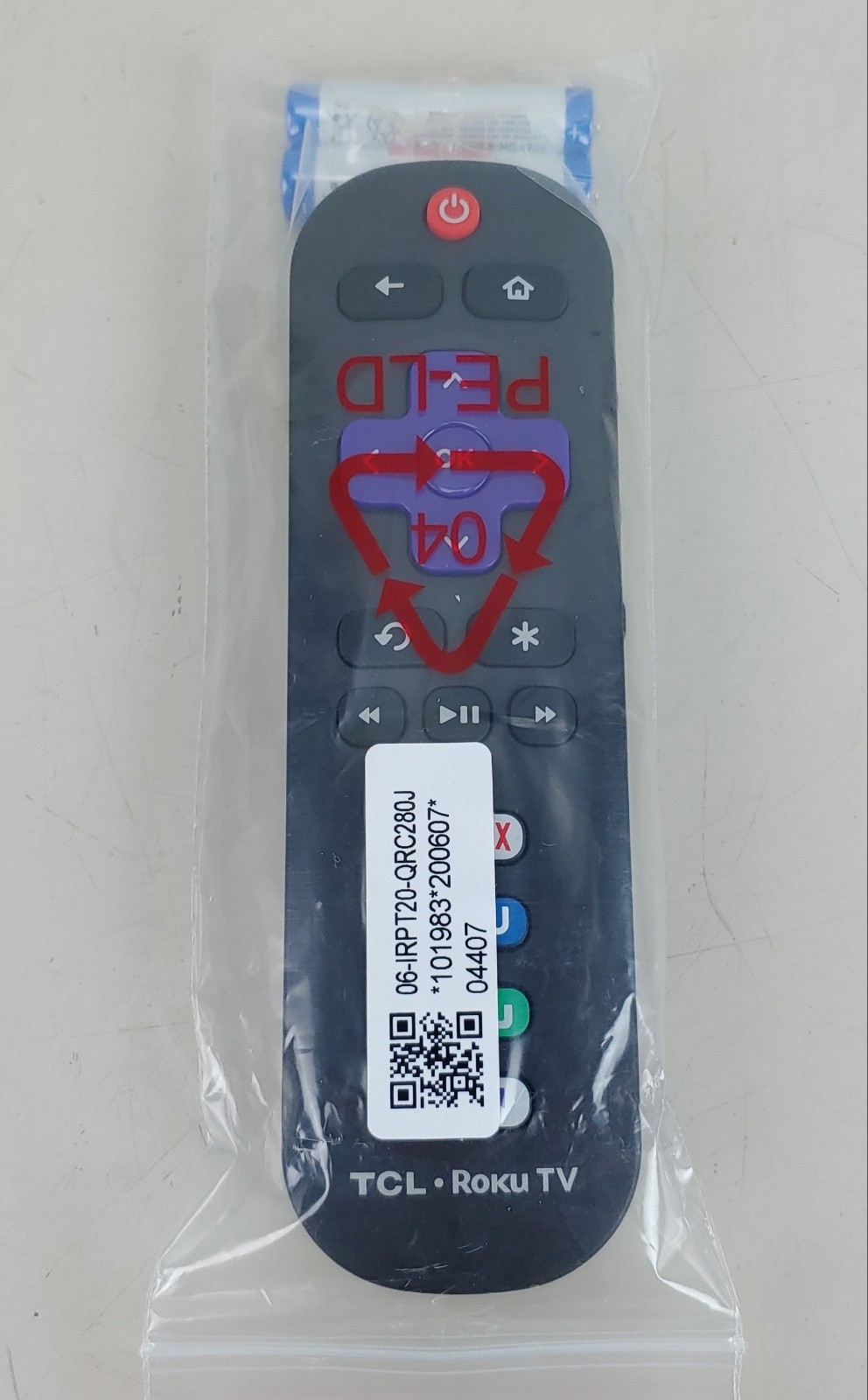 TCL ROKU TV Remote Control 06-IRPT20 NEW