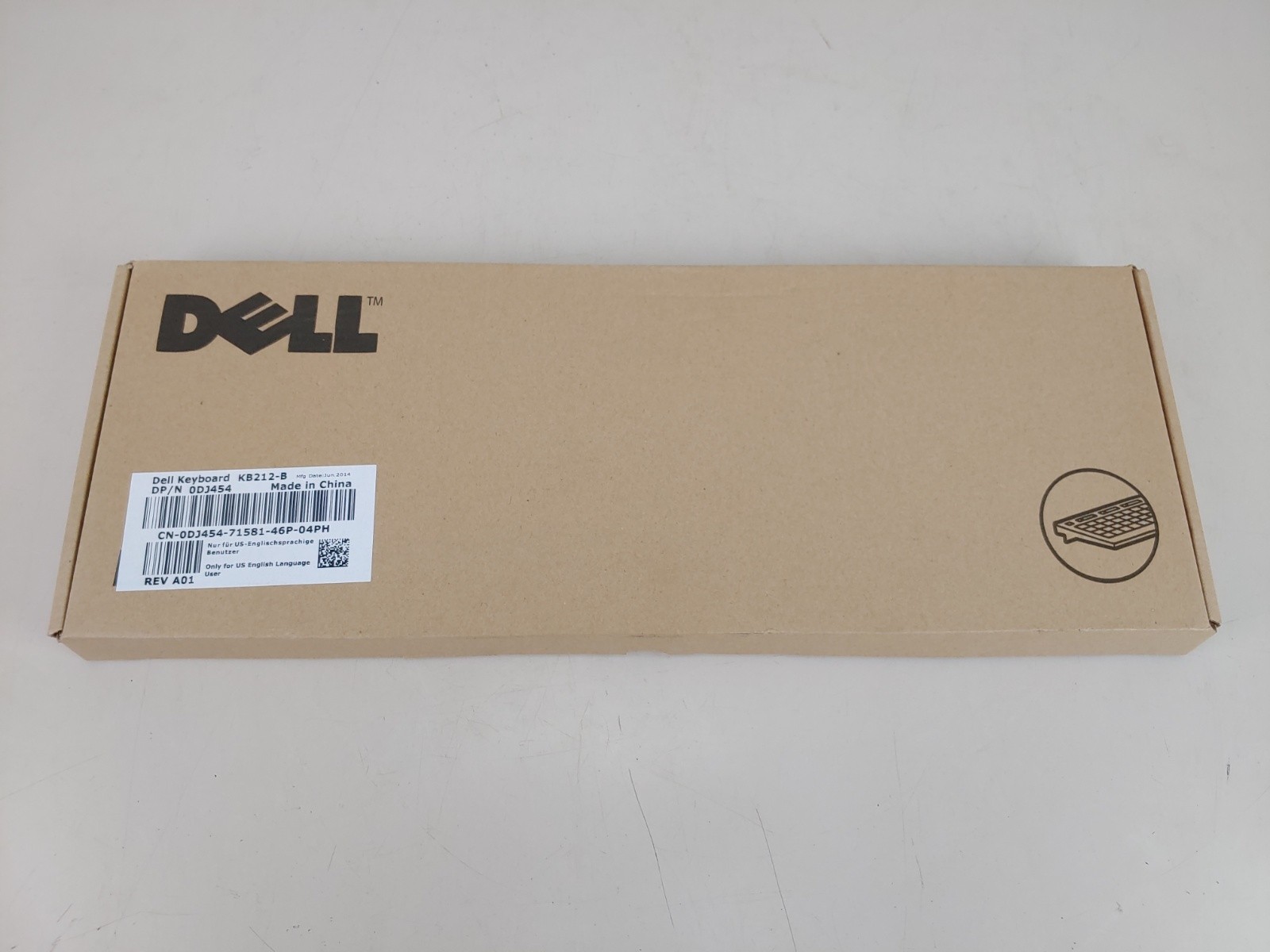Dell USB Wired Keyboard KB212-B - ODJ 454 Black