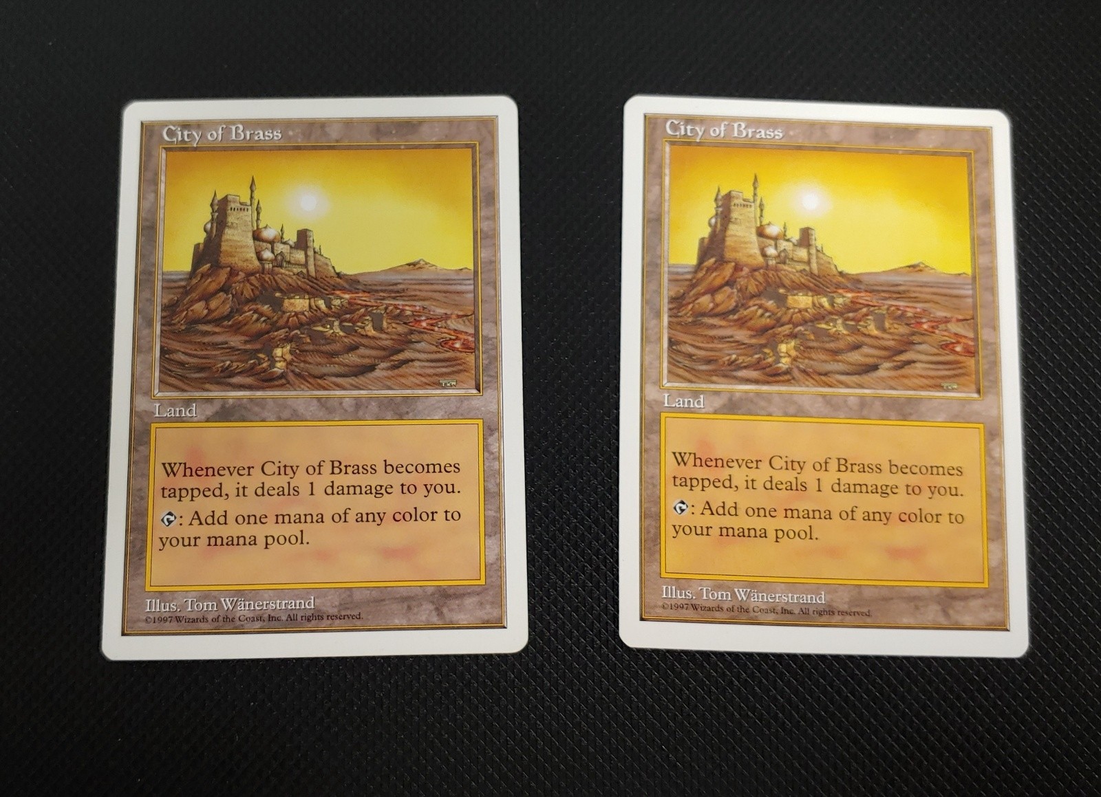 City Of Brass x2 MTG 5th Edition Magic The Gathering Rare 