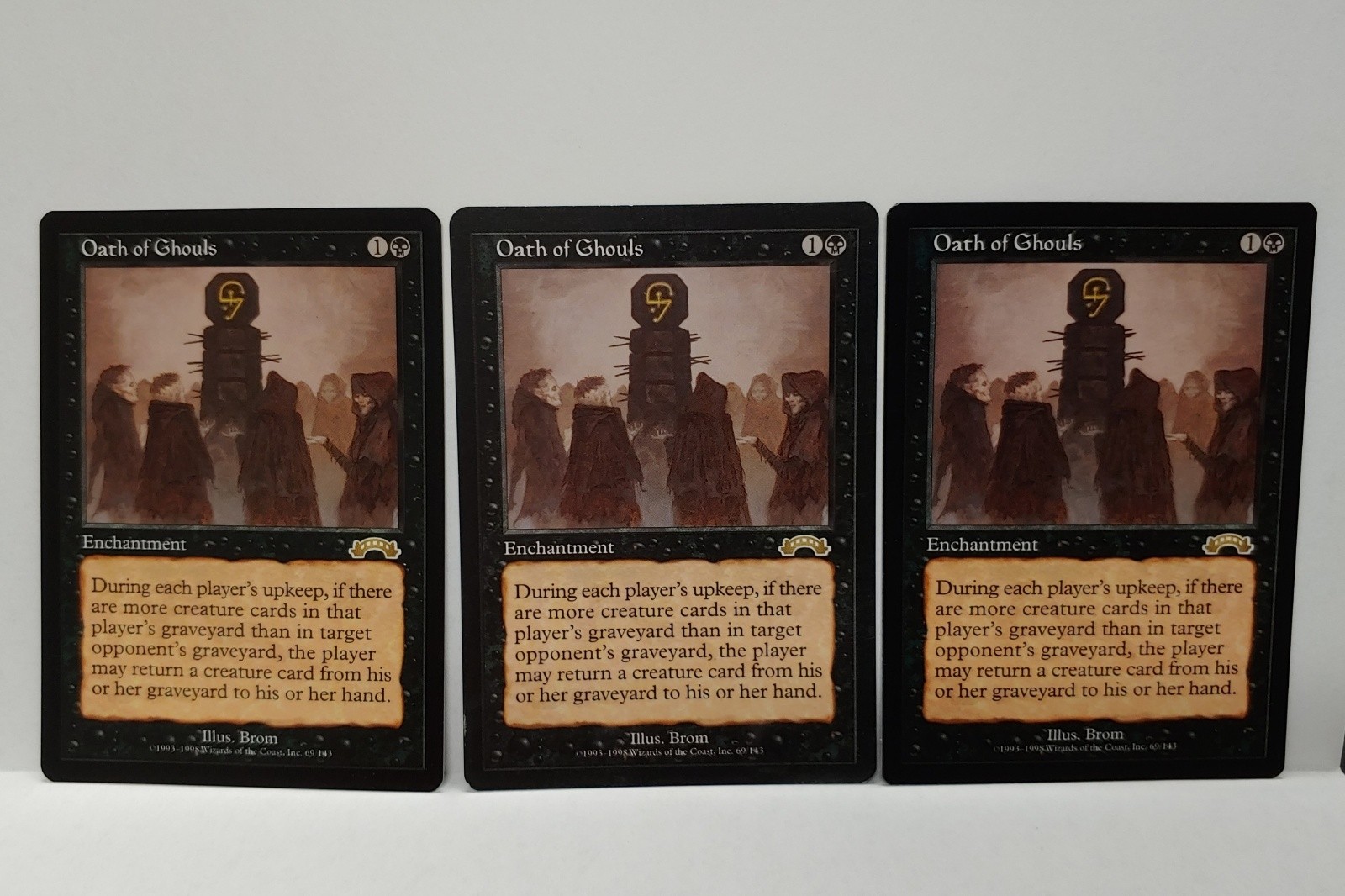 3x MtG  Oath of Ghouls - Exodus - NM