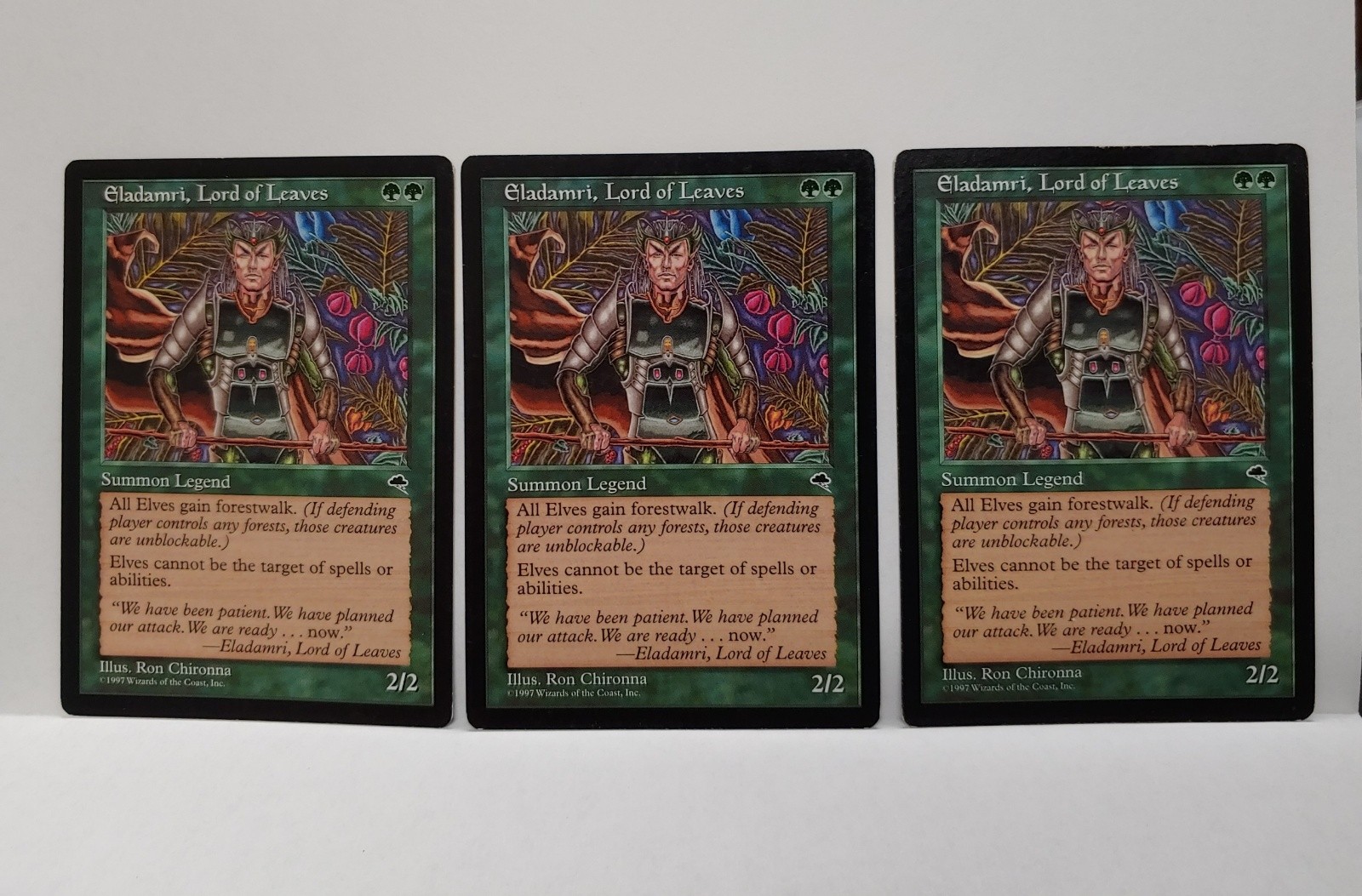 MTG x3 Eladamri, Lord of Leaves (ENG) Tempest, NP Reserved