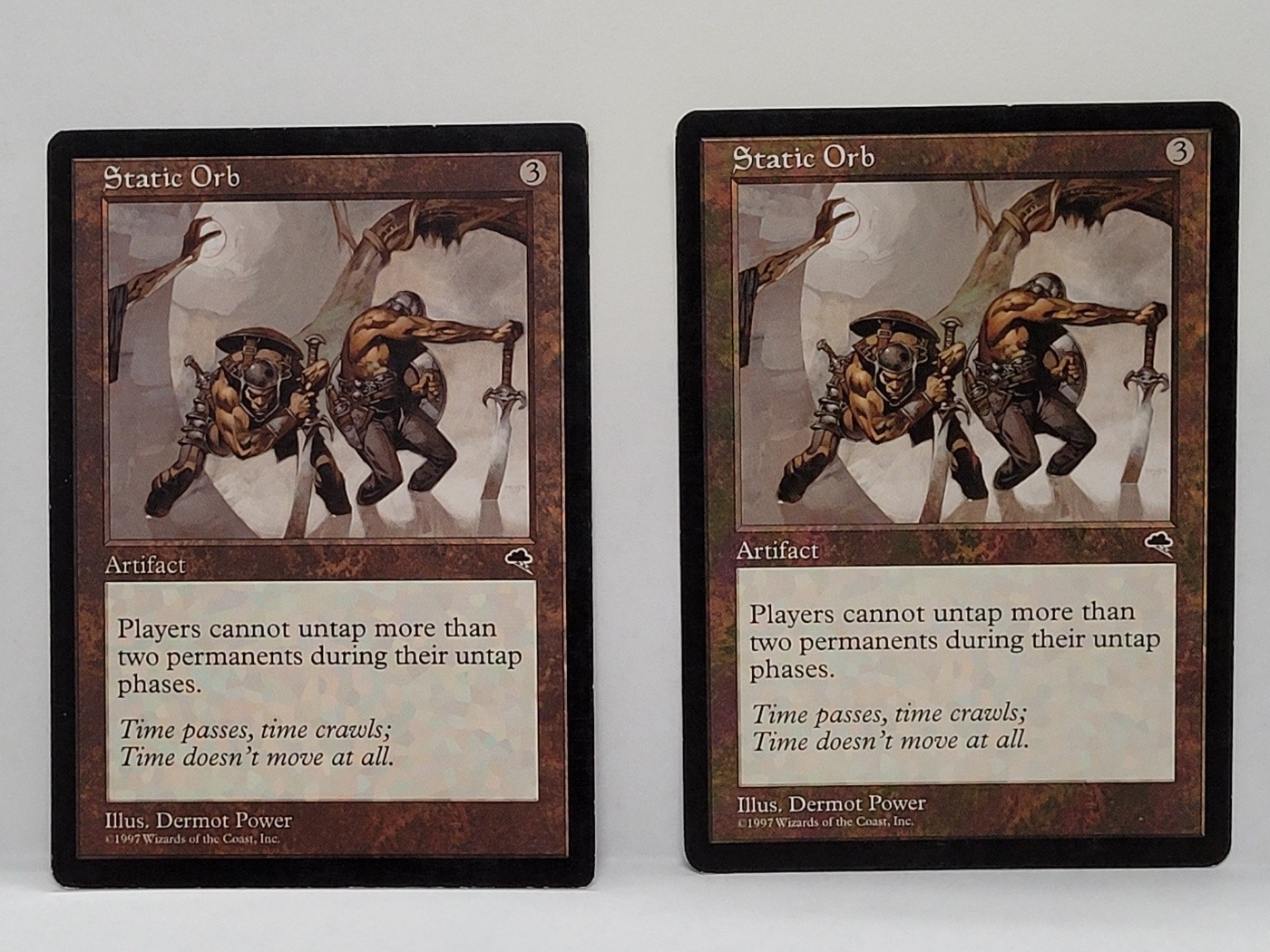 2x MTG Static Orb  - Tempest - NM