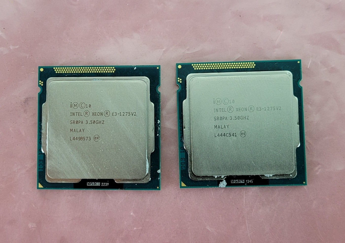 2 Matched Intel Xeon E3-1245 V2 Processors SR0PA