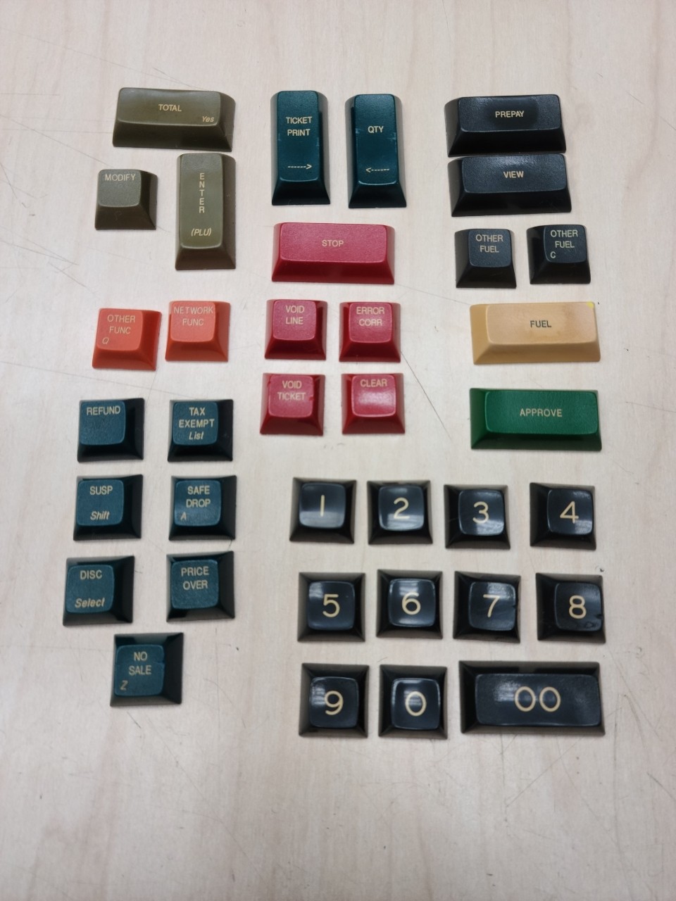 Vintage Cherry MX Double Shot Colored Keycaps Lot of 36