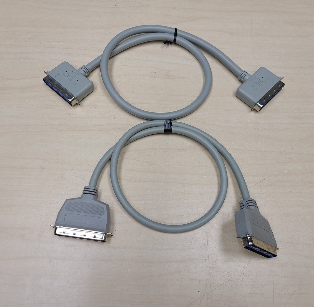 3ft SCSI Cable Centronics 50 M to M Lot of 2