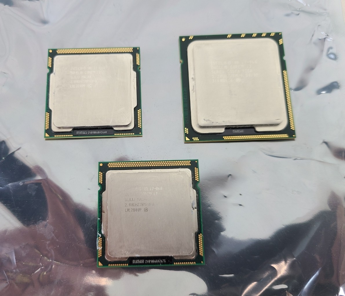 Lot 3x i7 CPU's i7-960 2x i7-860 Processors 