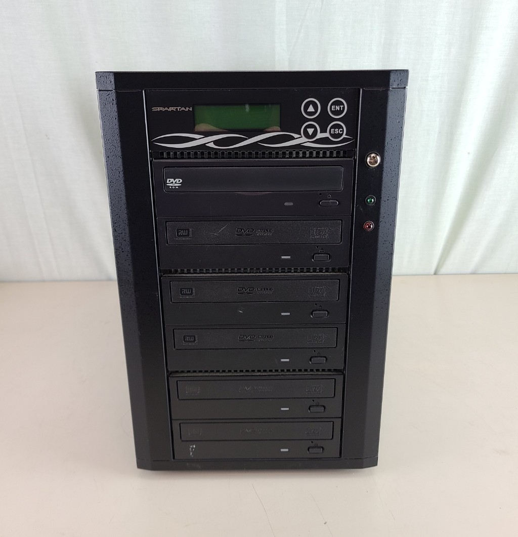 Spartan DVD DVD-RW 1-5 Disk Duplicator Burner Tested