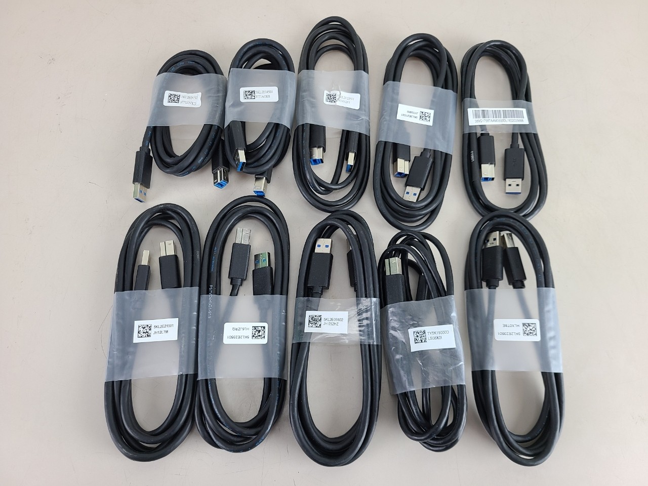 10 Dell 6 Ft USB 3.0 5Gbps Type A Male to B Male Black Cable Cord