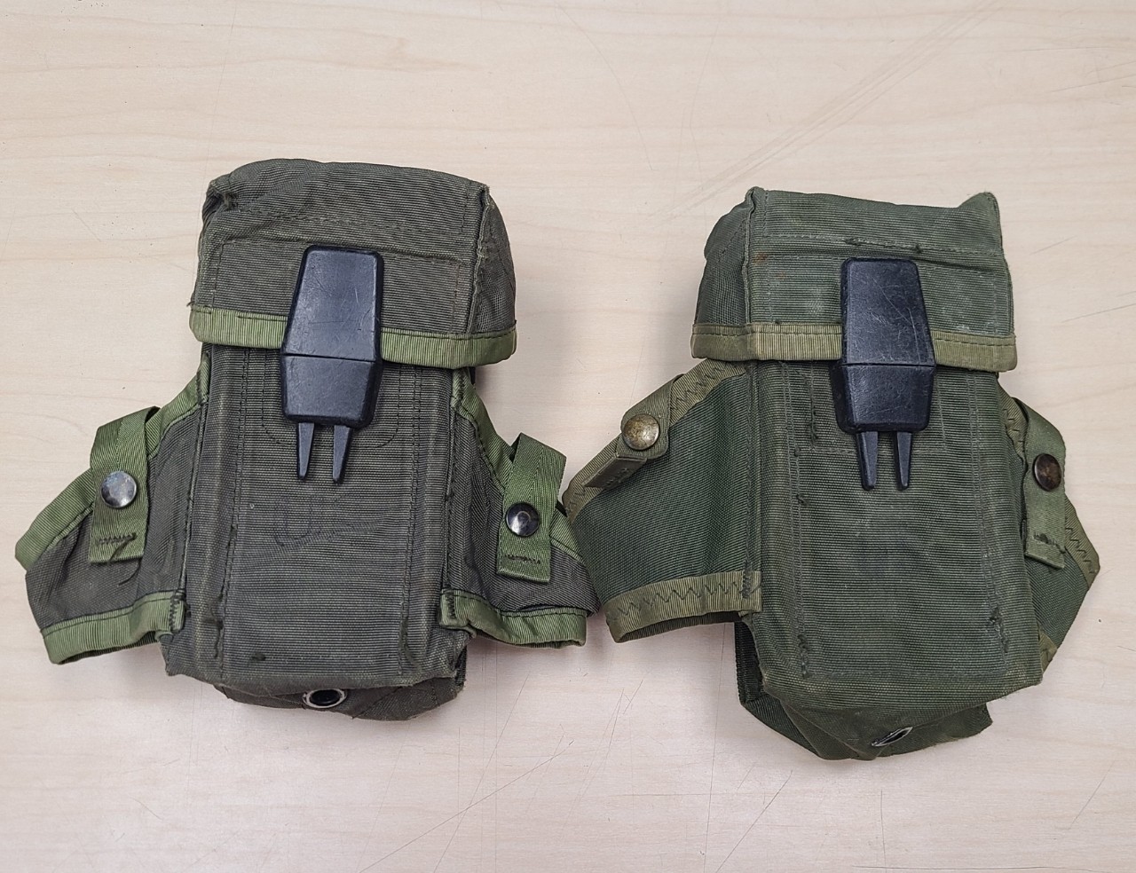 2 US Military Small Arms Ammunition Cases ALICE lC-1 30 Round Mags