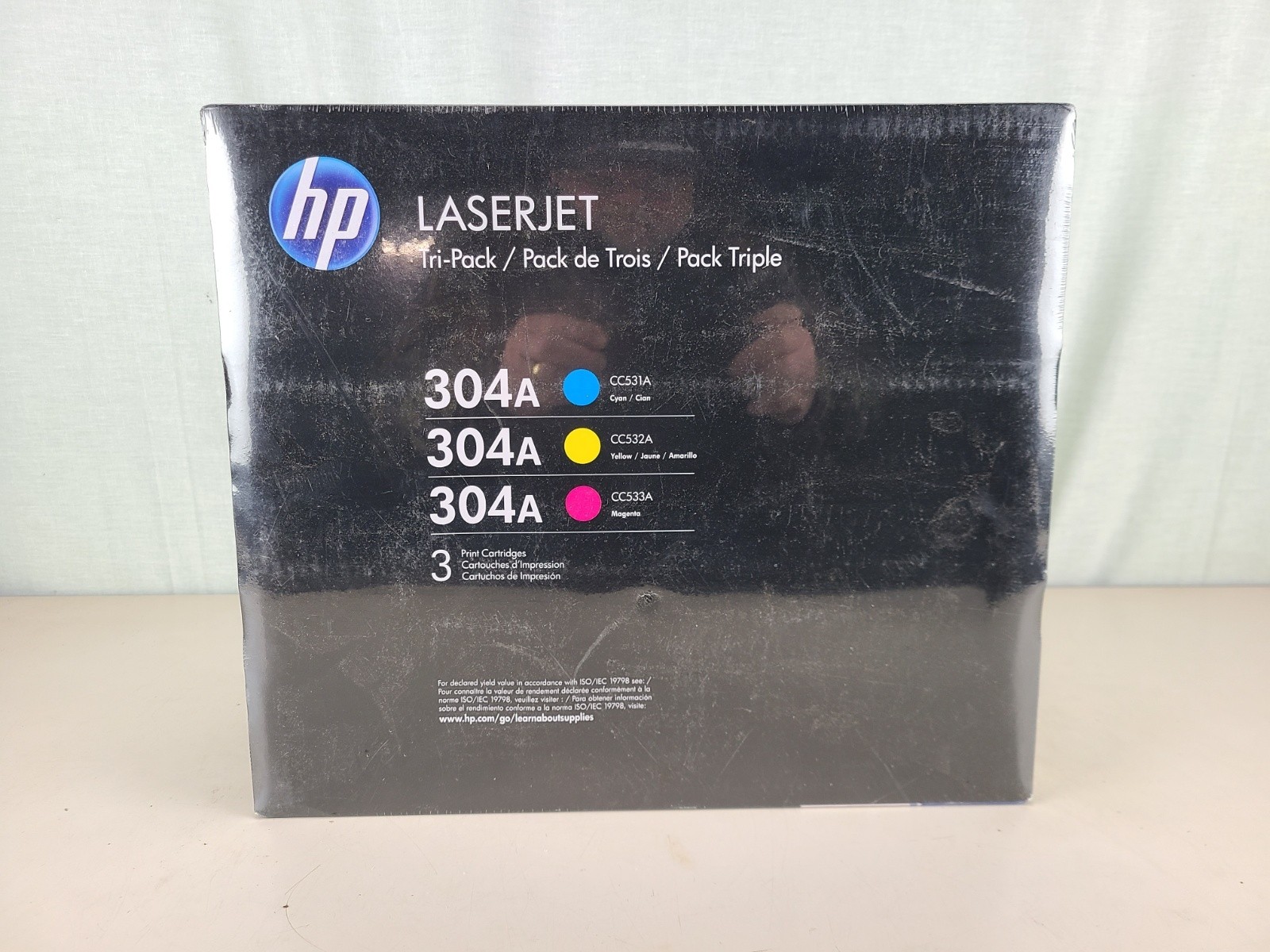 NEW Genuine HP 304A Tri Pack Toner Color Set CC531A CC532A CC533A