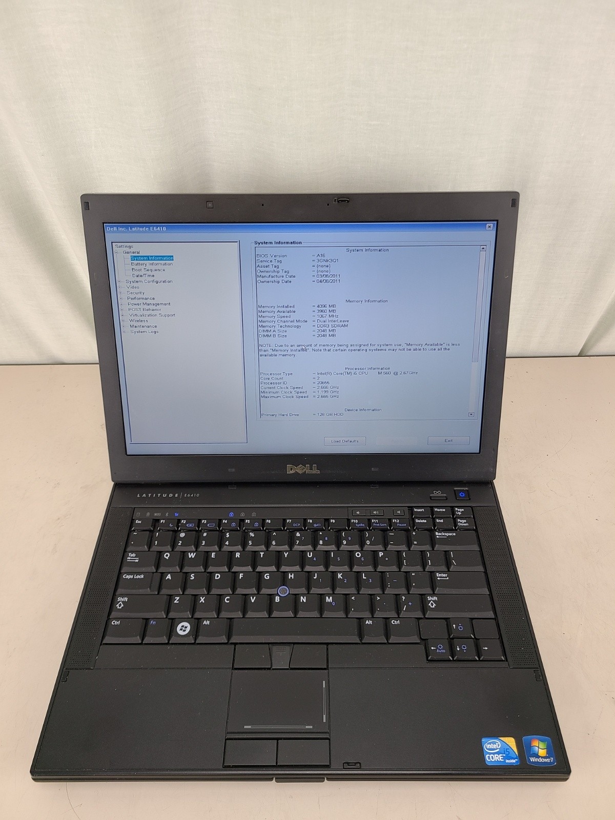 Dell Latitude E6410 Laptop i5 4GB 128GB SSD 