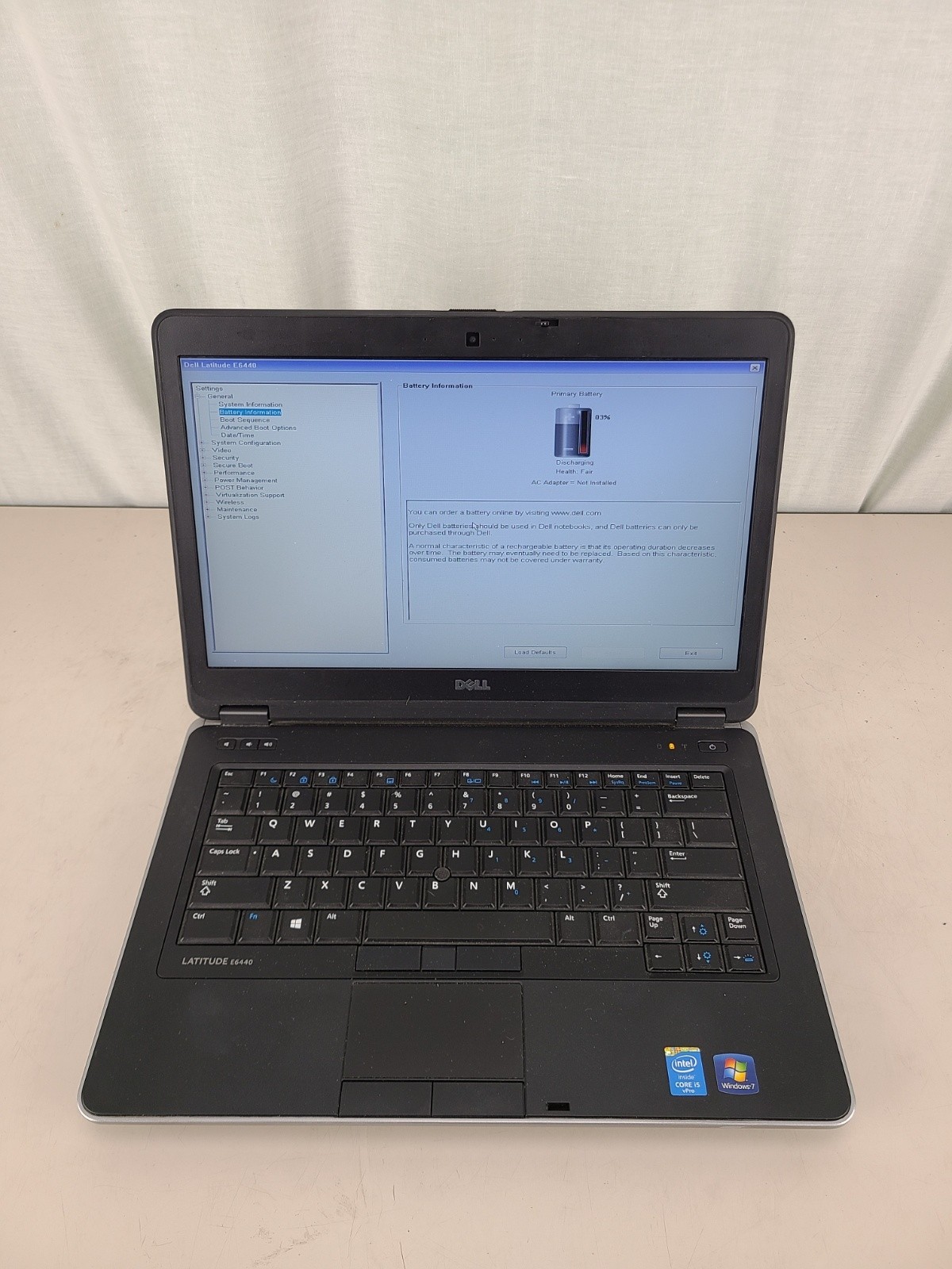 Dell Latitude E6440 Intel Core i5-4310M 2.7GHz 8GB RAM NO HDD 14"