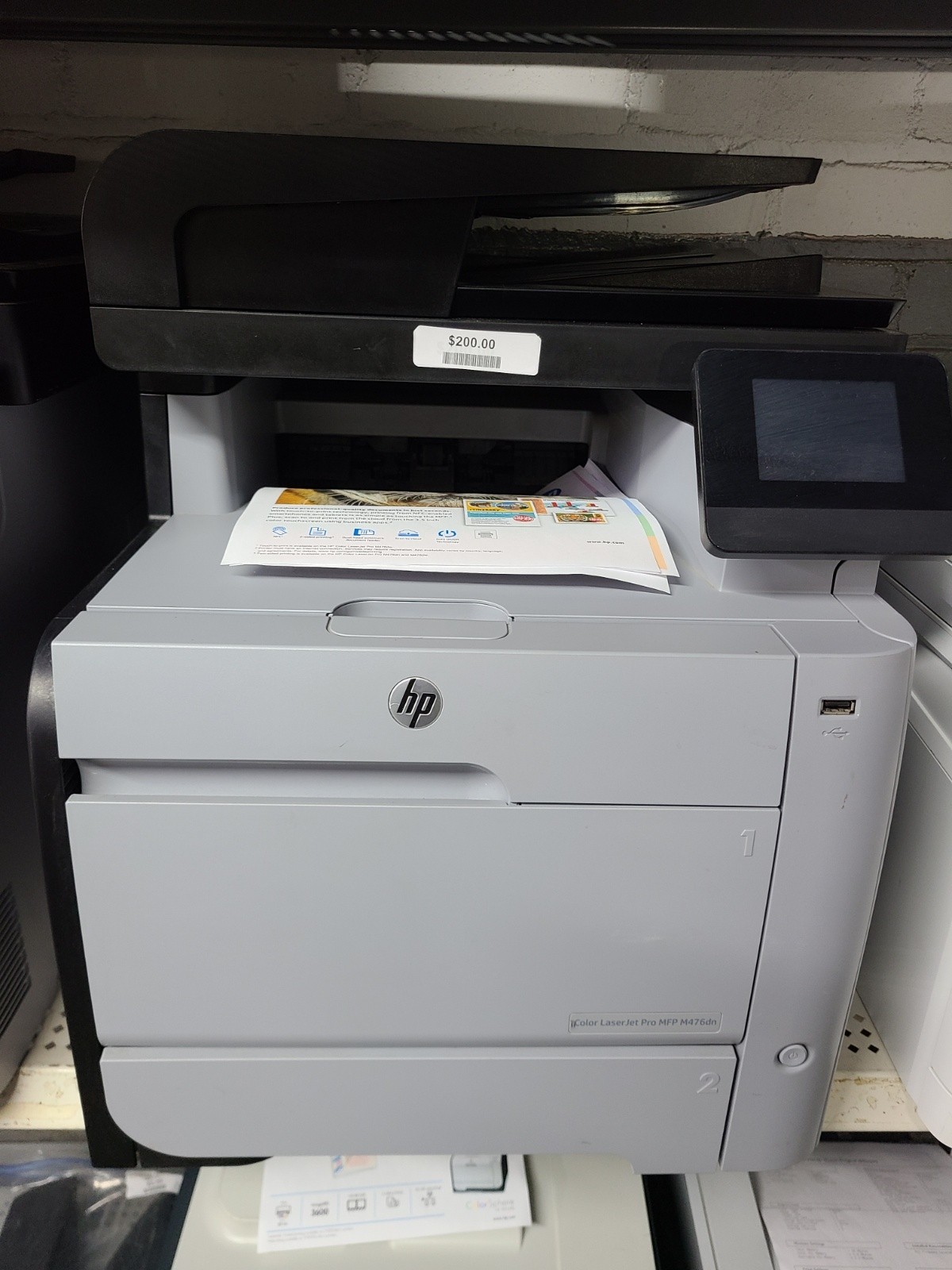HP Color LaserJet Pro MFP M476dn Multifunction Printer w/ Cord+USB 2.0 *TESTED*