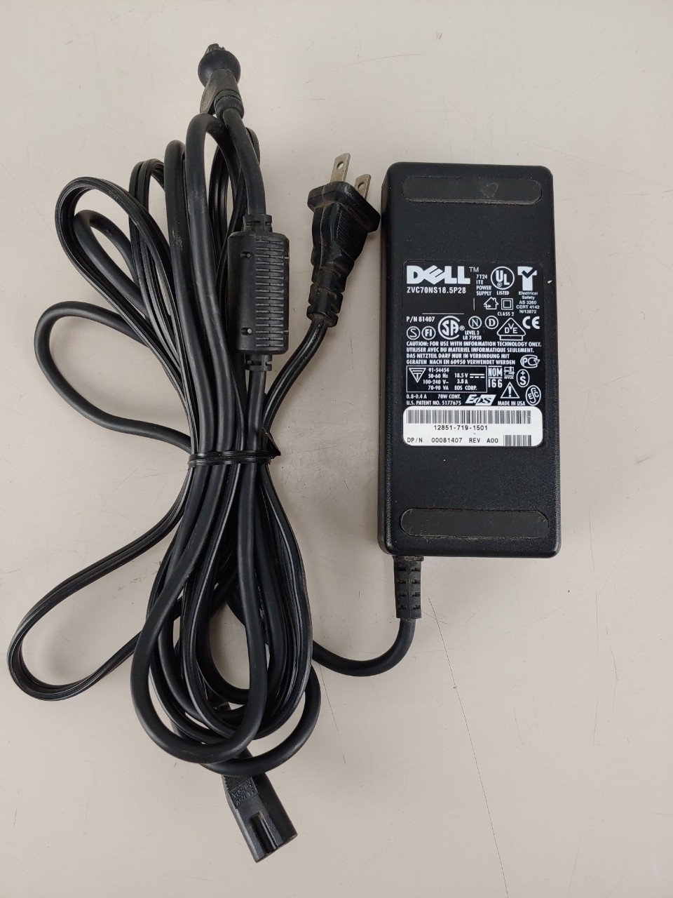 Dell AC Adapter 18.5V 3.8A 81407
