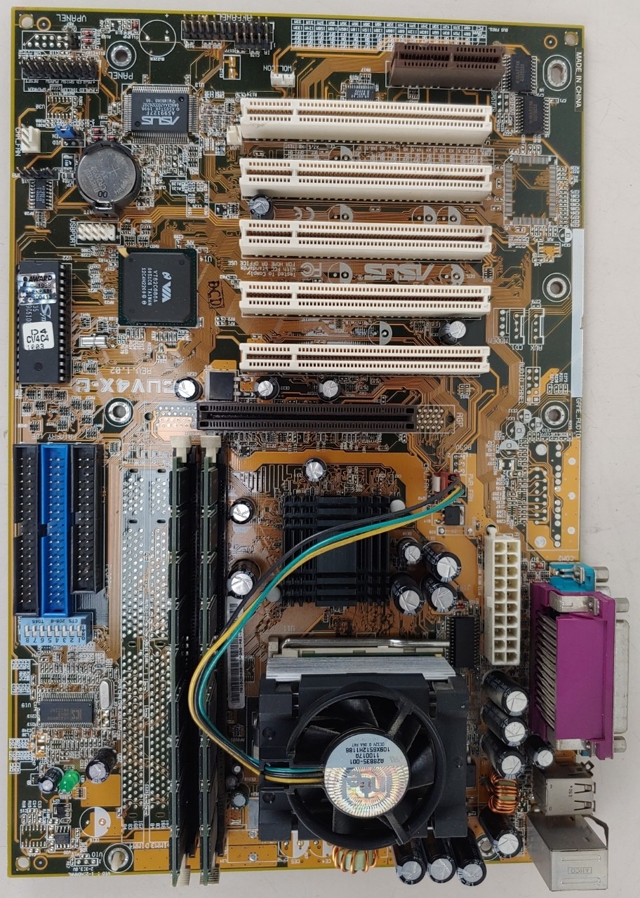 Asus CUV4X-C Motherboard With Pentium III 366 MHz CPU and 1GB RAM
