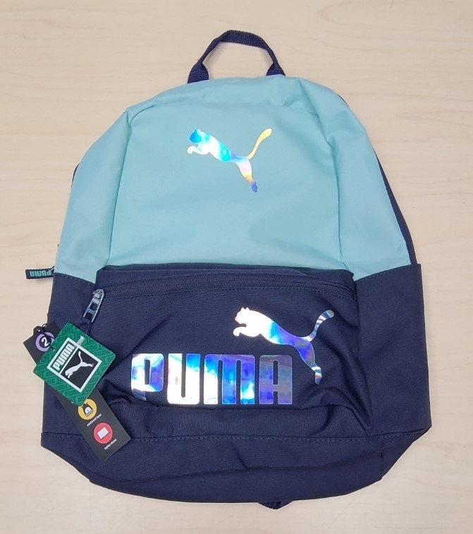 Puma Activation Aqua/Navy 18" Comfort Padded Backpack Laptop Sleeve