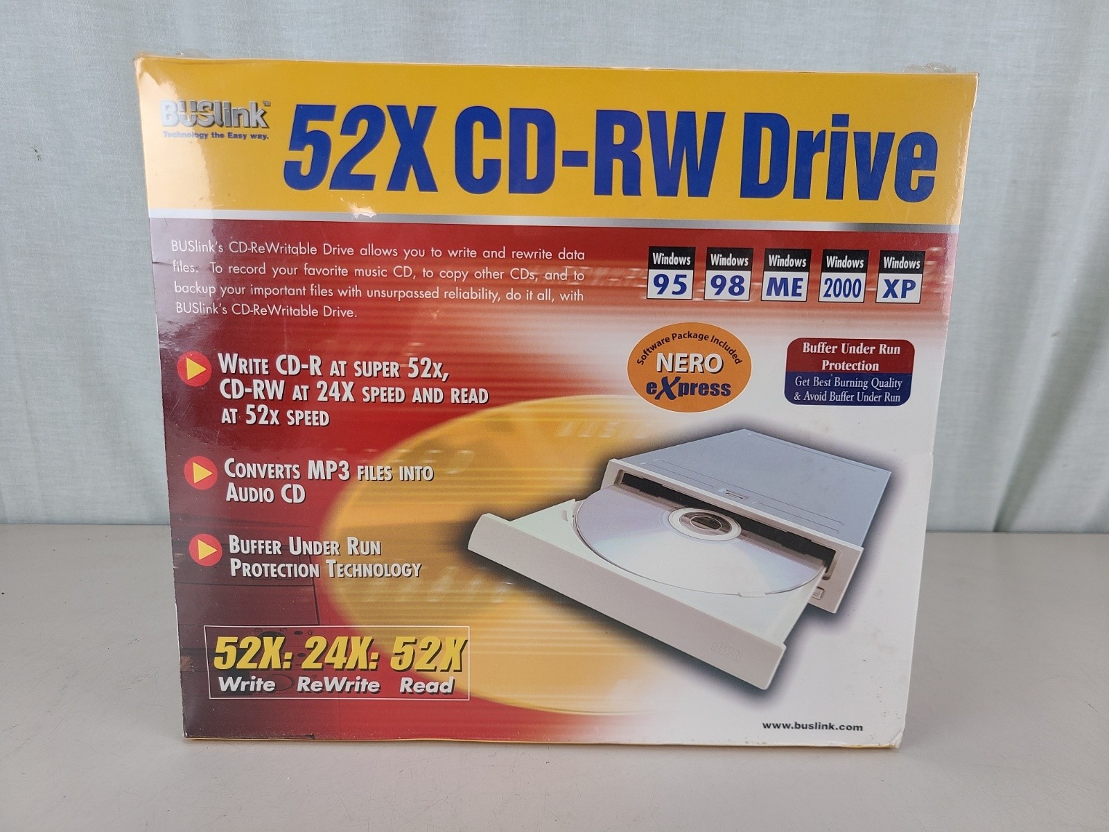 Buslink 52x Internal IDE CD-RW Drive NEW