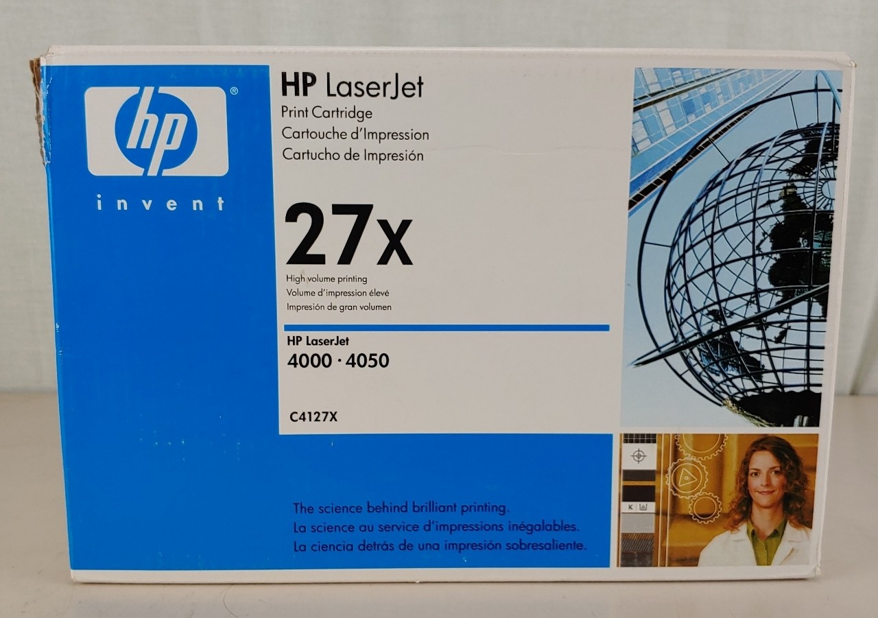 HP LaserJet 27X Black Cartridge C4127X Genuine New Unopened 