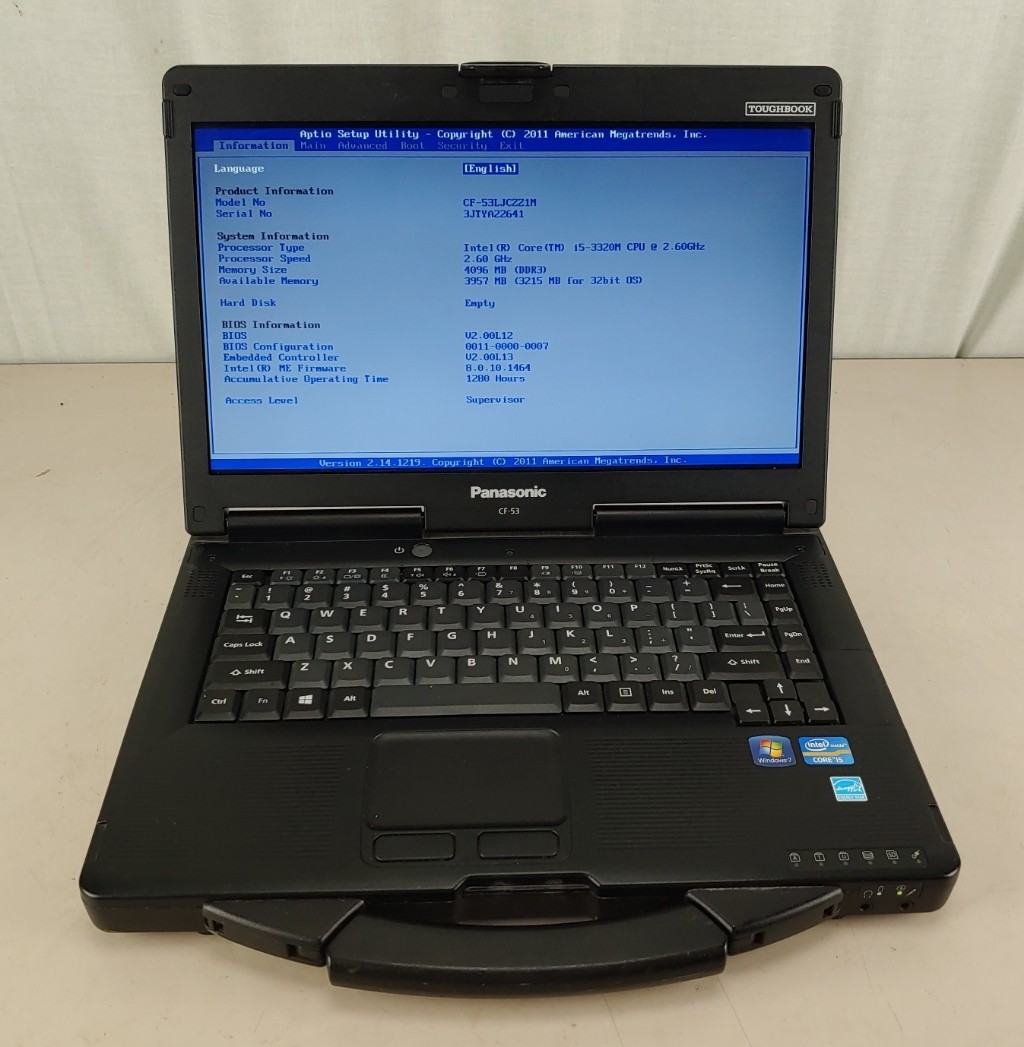 Panasonic Toughbook CF-53 MK1 i5-3320M 4GB (For Parts)