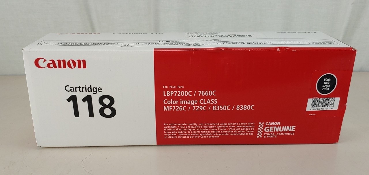 Canon 118 Toner Cartridge Black 2662B001 GENUINE NEW