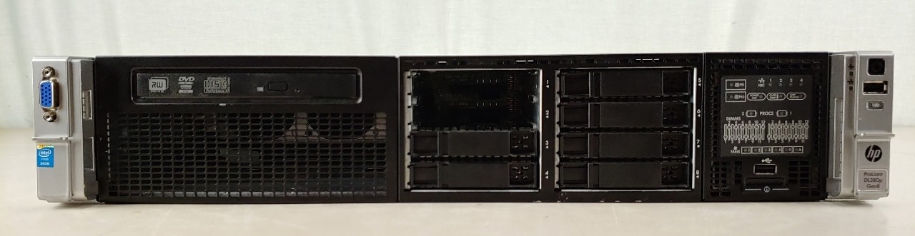 HP ProLiant DL380p Gen8 Xeon 2670 2.6GHz 8 Core 32GB RAM NO HDD