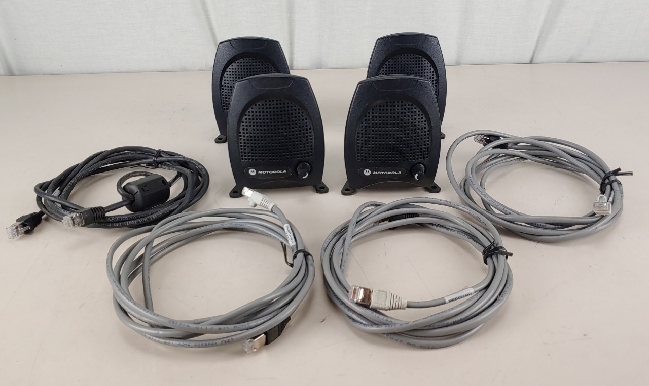 Lot of Four Motorola B1912A MCC Series Desktop Speakers