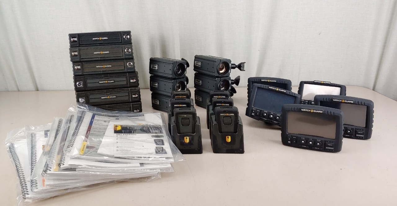 Huge Lot of WatchGuard 4RE DVR, Camera, Wireless Microphone and More