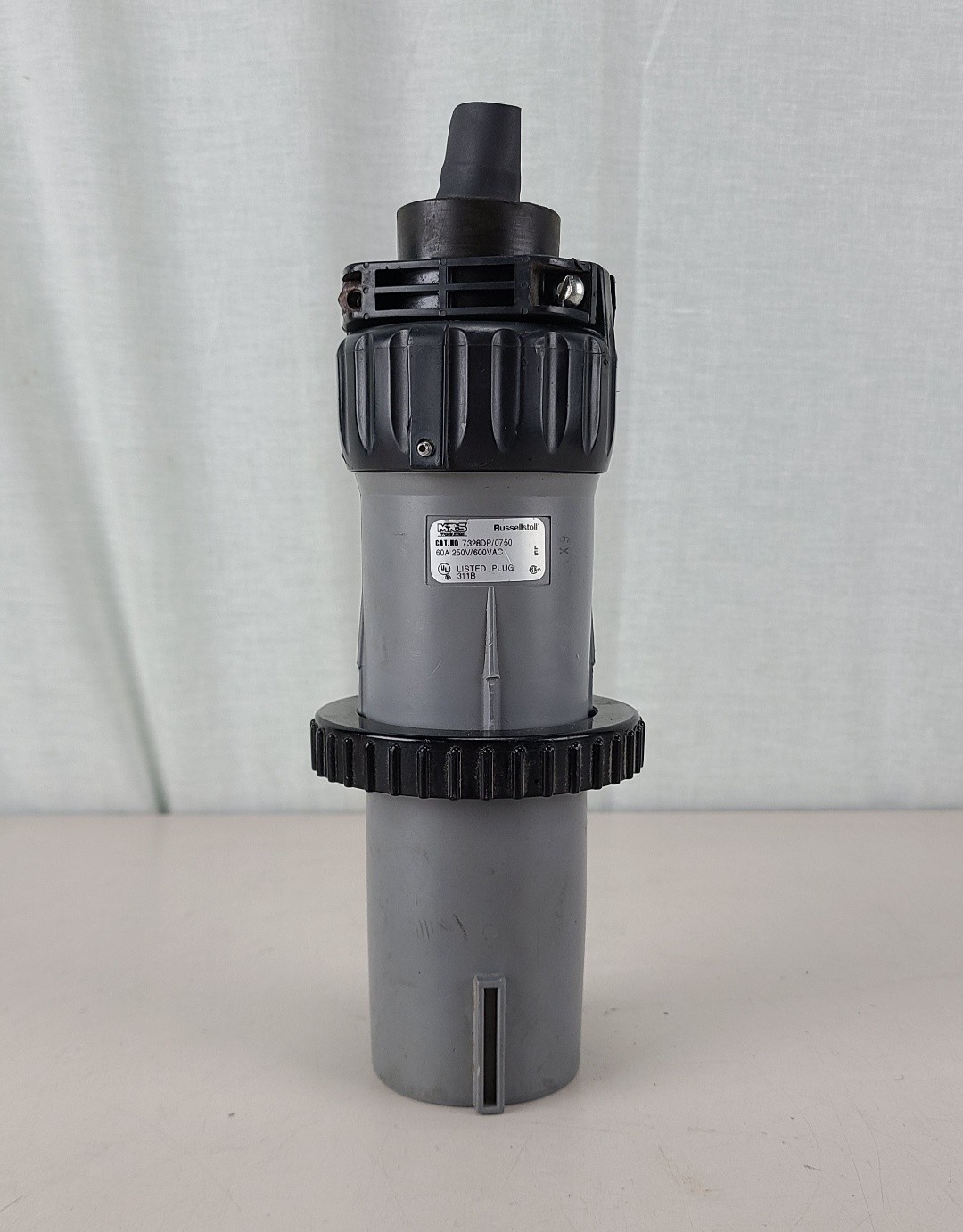 Russellstoll 7328DP/0750 60A 250V/600VAC Plug