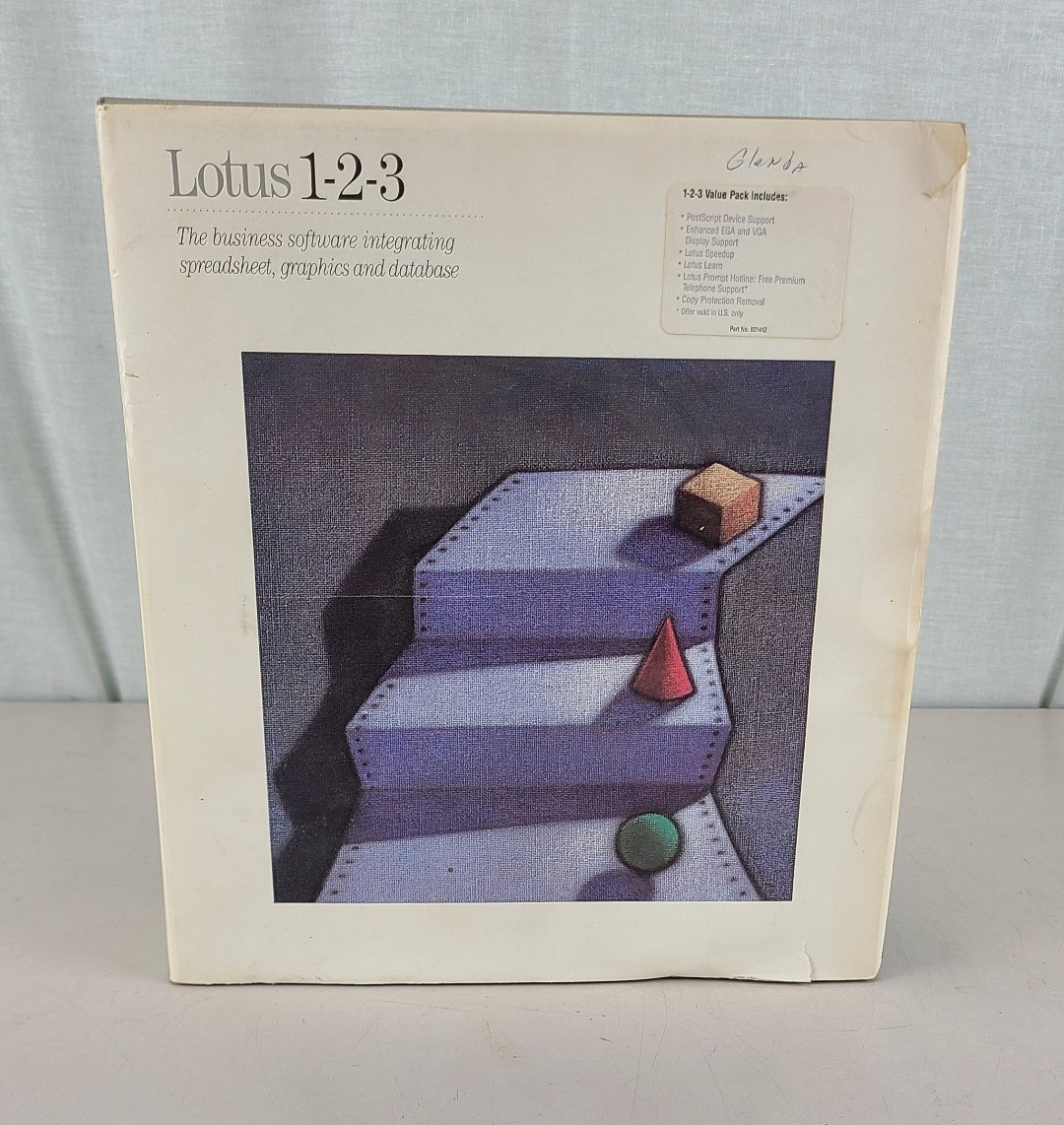 Lotus 1-2-3 2.01 Software Computer Program