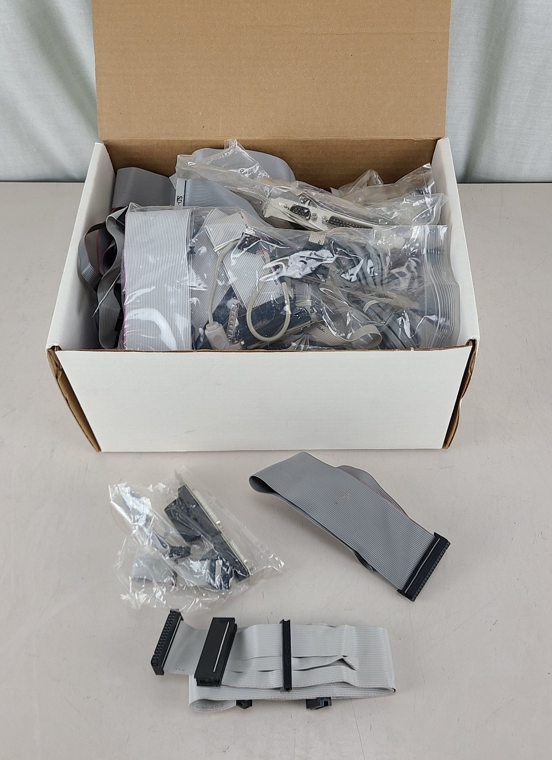 Vintage 8lb. Lot PC IDE Hard Drive & Floppy Ribbon Cables