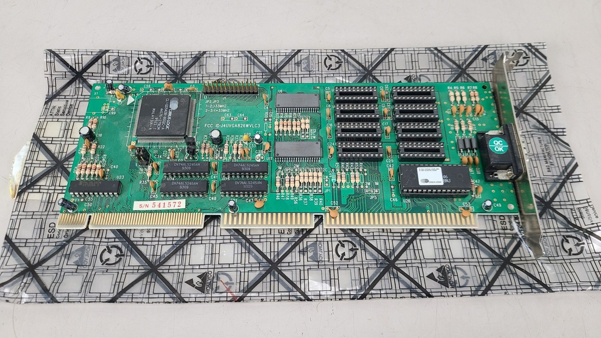 Cirrus Logic GD5428 Local Bus VLB VGA Video Card for DOS Retro Gaming