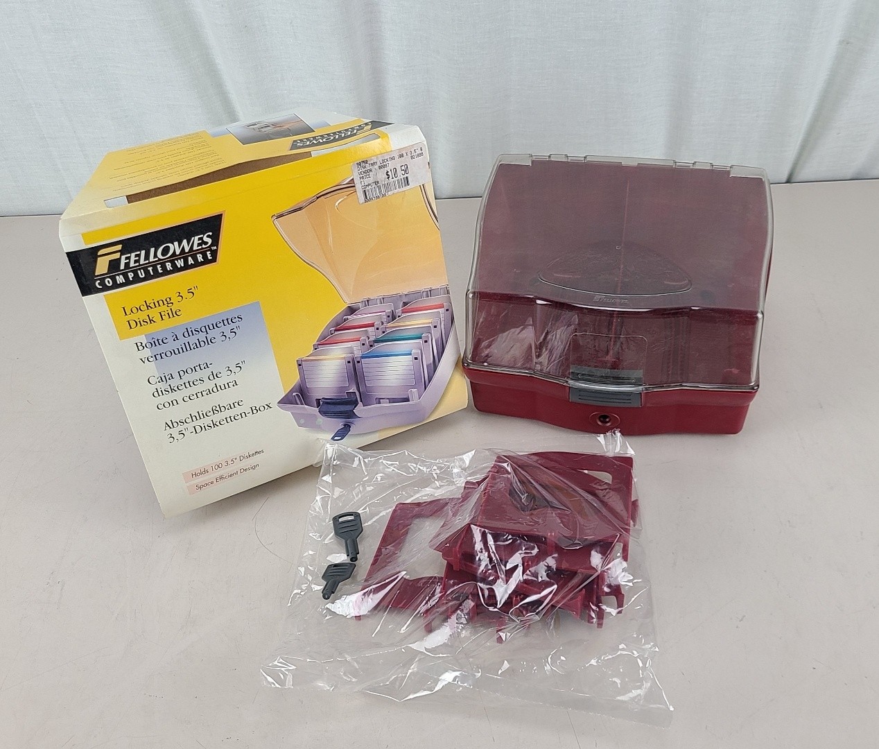 FELLOWES Diskette Tray USA 3.5" Disk Holder