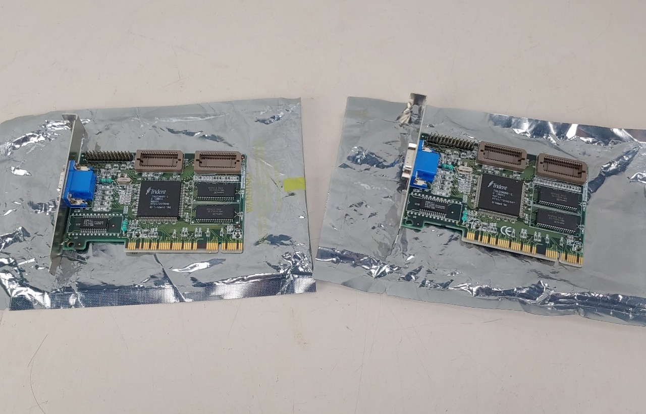 Lot of 2 Trident 8257G/V5 PCI VGA Card