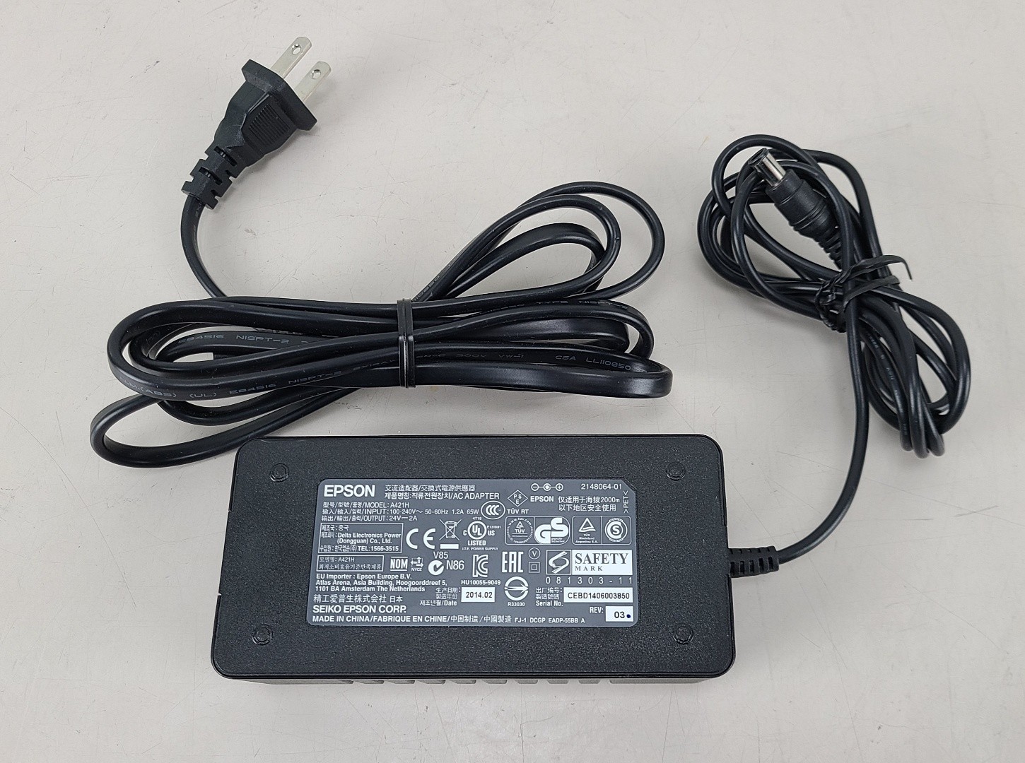 Epson A431H Printer Scanner Power Supply Adapter 24V 2A